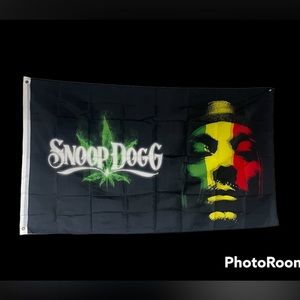Snoop Dog Reggae Flag  3x5 Feet Brand New Rappers College Dorm Student Music